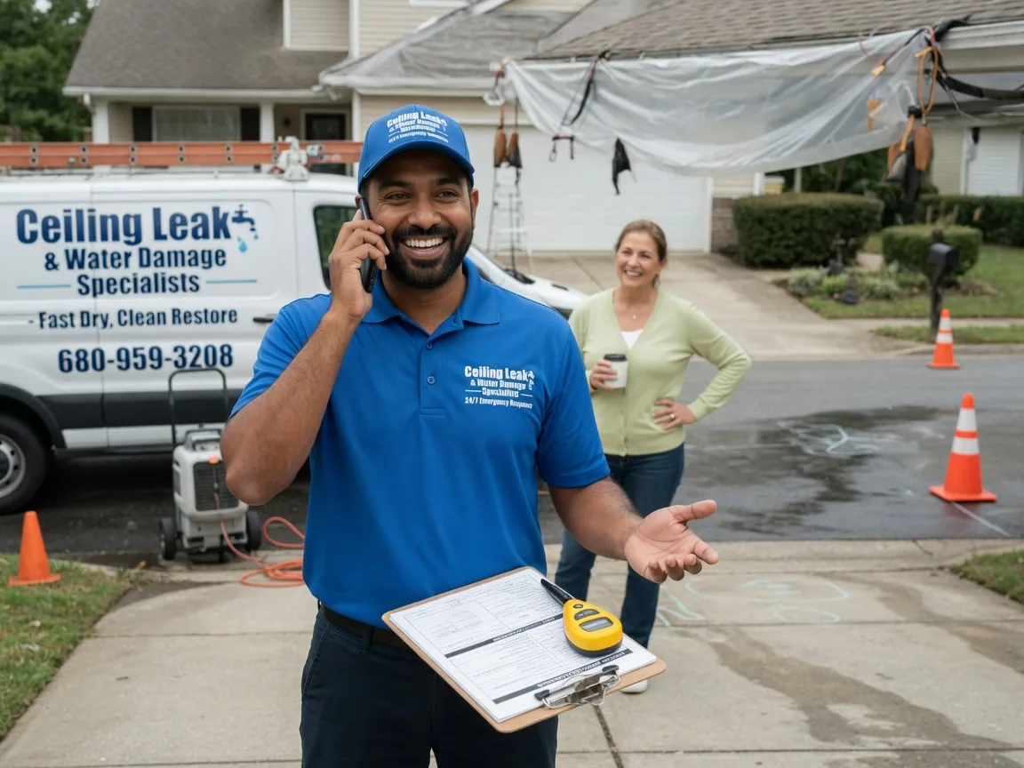 Ceiling Leak Cleanup Genoa City, WI FAQs